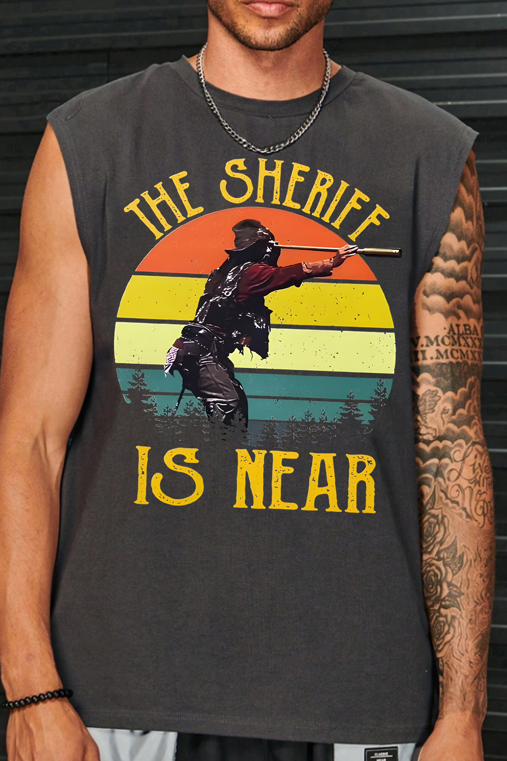 The Sheriff is near  blazingsaddles vest